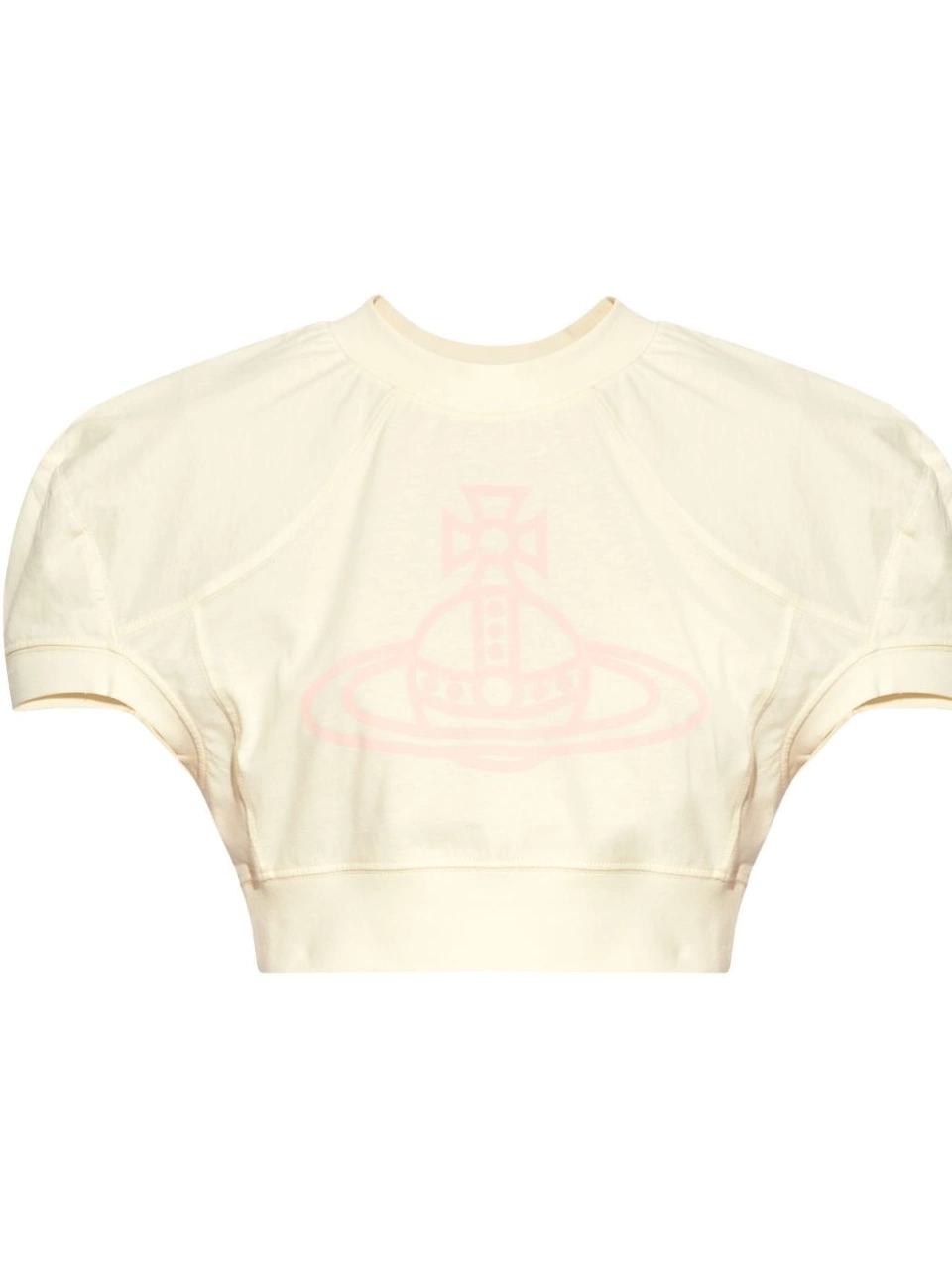 Versace T-shirt Women cropped cotton logo-print 0706